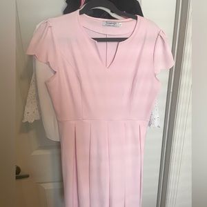 Cute Light Pink Dress-L